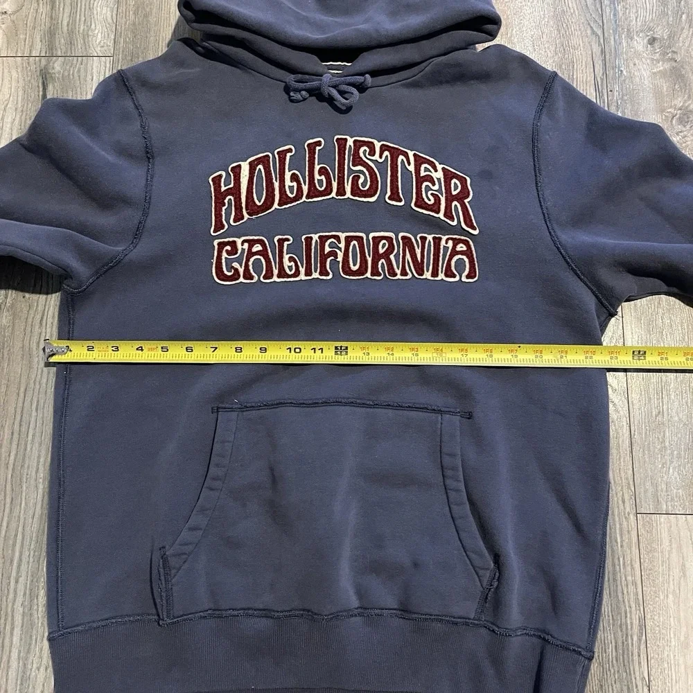 Vintage Y2K Hollister HCo Navy‎ Pullover Hoodie Sweatshirt Size XL OG Used